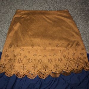 Floral Cut Out Skirt